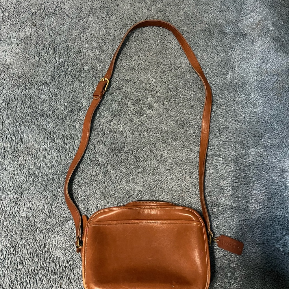 Coach Brown Leather Crossbody Bag
